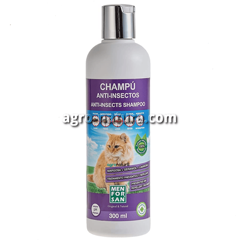MenForSan Champú Gatos Anti-insectos