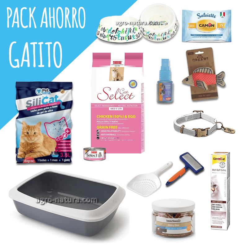 Kit completo de Adopción para gatitos pequeños Reus Agronatura Kit completo de Adopción para gatitos pequeños Reus Agronatura
